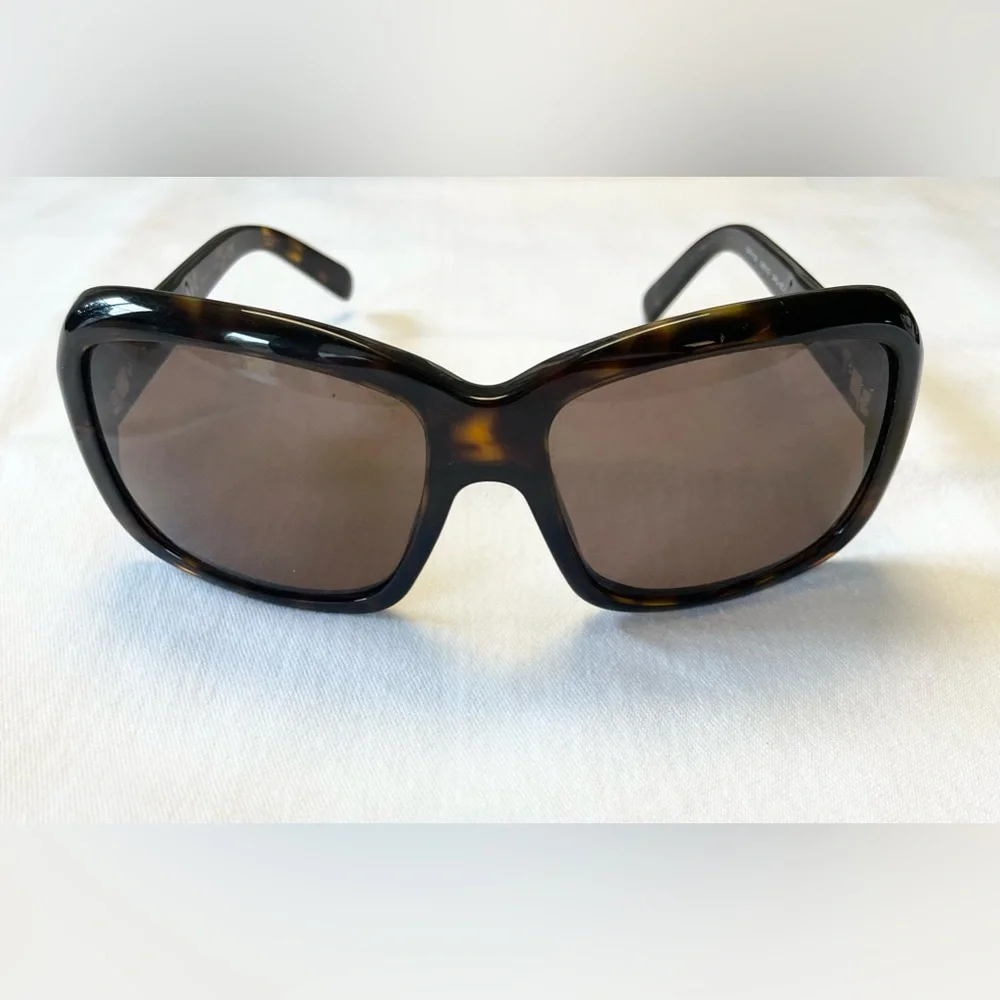 PRADA SPR19L 58/16 130 Women's Sunglasses Tortoise / Dark Grey Lens ITALY